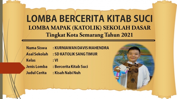 LOMBA BERCERITA KITAB SUCI _ LOMBA MAPAK (KATOLIK) SD_KOTA SEMARANG