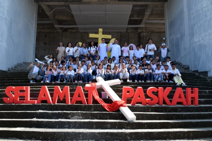 SDK Sang Timur Ambil Bagian dalam Misa Paskah di Gereja Santo Paulus Sendangguwo